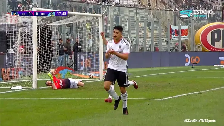 Damián Pizarro volvió al gol en Colo Colo (Foto: TNT Sports)