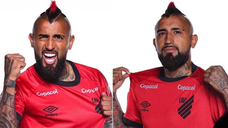 Arturo Vidal fue presentado como nuevo jugador del Athletico Paranaense