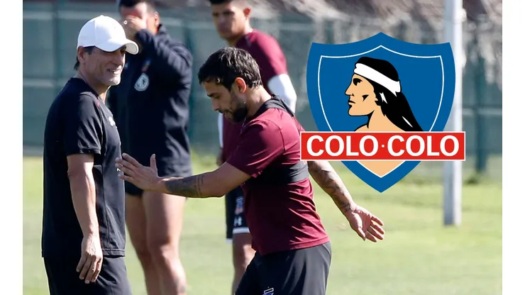 Jorge Valdivia le consulta a Mario Salas por Damián Pizarro (Foto: Photosport)