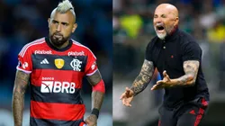 Arturo Vidal no fue protagonista en Flamengo con Jorge Sampaoli (Foto: Getty)