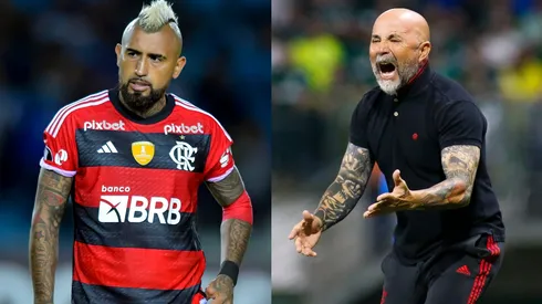 Arturo Vidal no fue protagonista en Flamengo con Jorge Sampaoli (Foto: Getty)