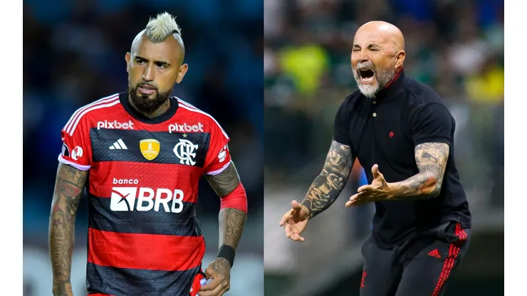 Arturo Vidal no fue protagonista en Flamengo con Jorge Sampaoli (Foto: Getty)