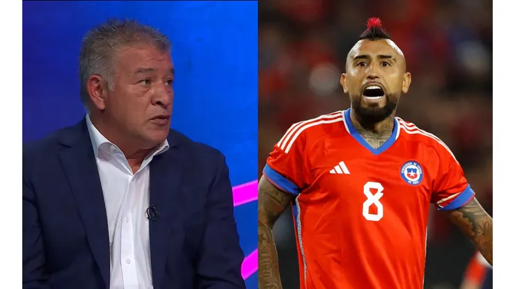 Claudio Borghi le llamó la atención a Arturo Vidal (Foto: TNT Sports | Photosport)
