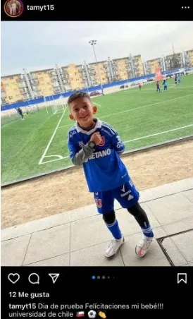 Ramiro, hijo de Fernández (Instagram)