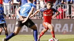 Futbol, Huachipato vs Universidad de Chile. Decimosexta fecha, campeonato Nacional 2023. El jugador de Universidad de Chile Lucas Assadi, derecha, controla el balon durante el partido de primera division disputado en el estadio CAP de Talcahuano, Chile. 08/07/2023 Eduardo Fortes/Photosport Football, Huachipato vs Universidad de Chile. 16th date, 2023 National Championship. Universidad de Chile player Lucas Assadi, right, controls the ball during the first division match held at the CAP stadium in Talcahuano, Chile. 08/07/2023 Eduardo Fortes/Photosport