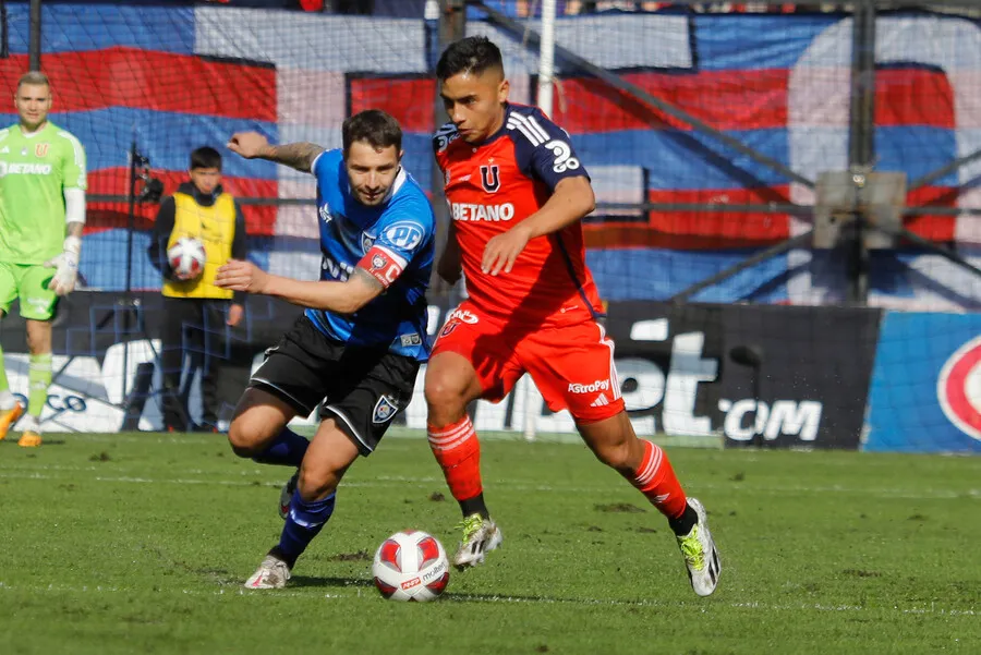 Los hinchas de la U se hacen sentir en Talcahuano | Foto: Photosport