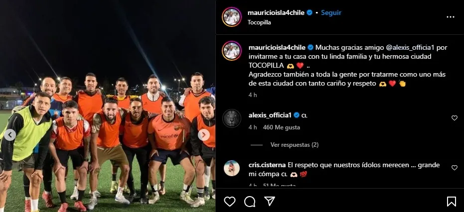 Luego, fueron a jugar fútbol (Instagram)
