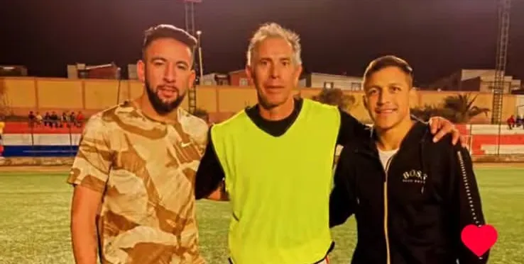 Alexis compartió con Mauricio Isla y Luis Fuentes en Tocopilla