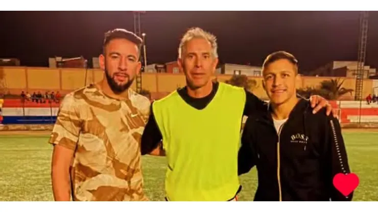 Alexis compartió con Mauricio Isla y Luis Fuentes en Tocopilla