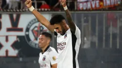 Juan Martín Lucero aún da vueltas en el estadio Monumental a raíz de la falta de gol de los dirigidos por Gustavo Quinteros (Foto: Photosport)