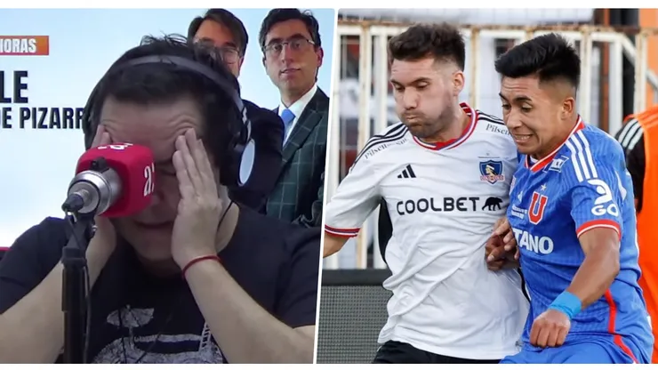 El periodista deportivo se la jugó con un resultado en el Superclásico del fútbol chileno.