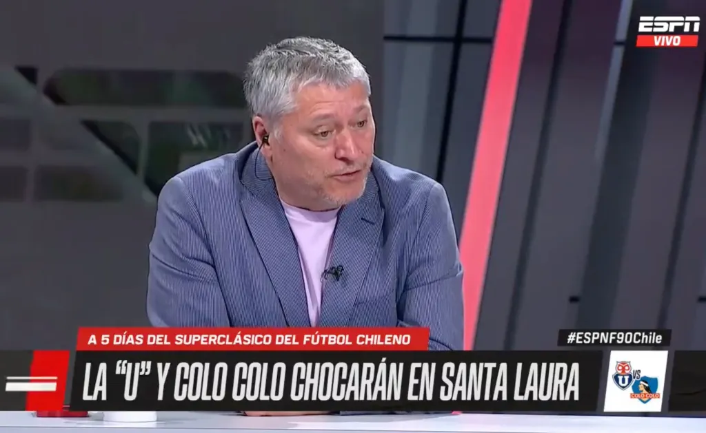 Patricio Yáñez siente que Colo Colo no va a arrollar a la U (Captura ESPN)