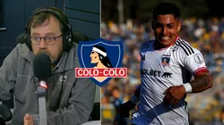 Danilo Díaz aconseja a Jordhy Thompson en Colo Colo