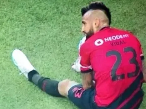 Arturo Vidal sale lesionado y asusta en La Roja