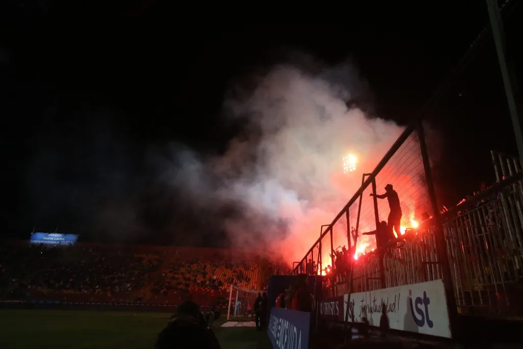 El partido se suspendió a los 80 minutos (Photosport)