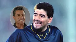 SEOUL, SOUTH KOREA - SEPTEMBER 30: Diego Maradona of Boca Juniors in action during the friendly match between South Korea and Boca Juniors on September 30, 1995 in Seoul, South Korea. (Photo by Etsuo Hara/Getty Images)