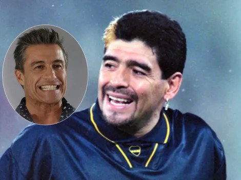 Fernando Solabarrieta y el manso carrete con Diego Maradona