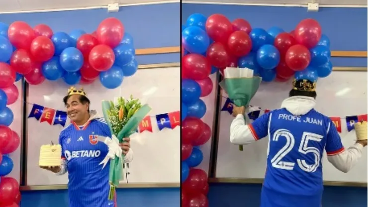 Alumnos sorprenden a su profe con camiseta de la U