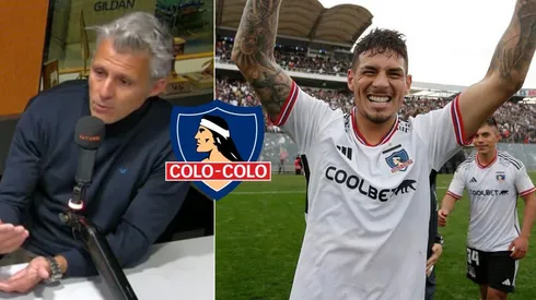 Waldemar Méndez en éxtasis por el gran rendimiento de Alan Saldivia en Colo Colo