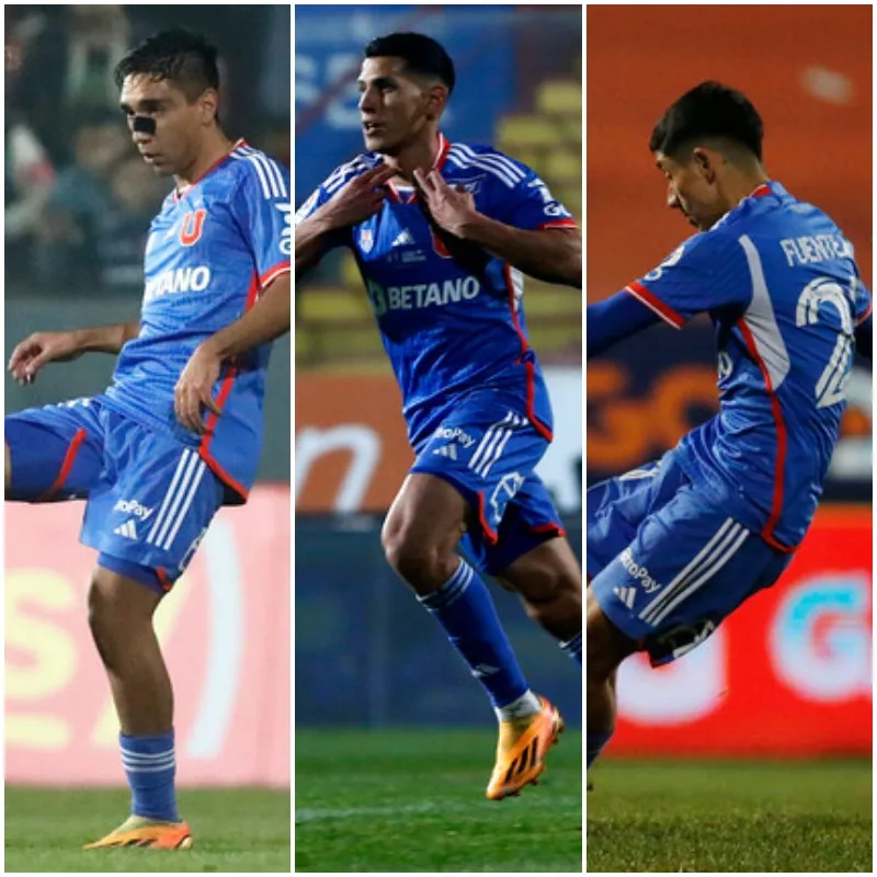 Las tres posibilidades de Pellegrino: Cordero, Poblete y Fuentealba (Photosport)