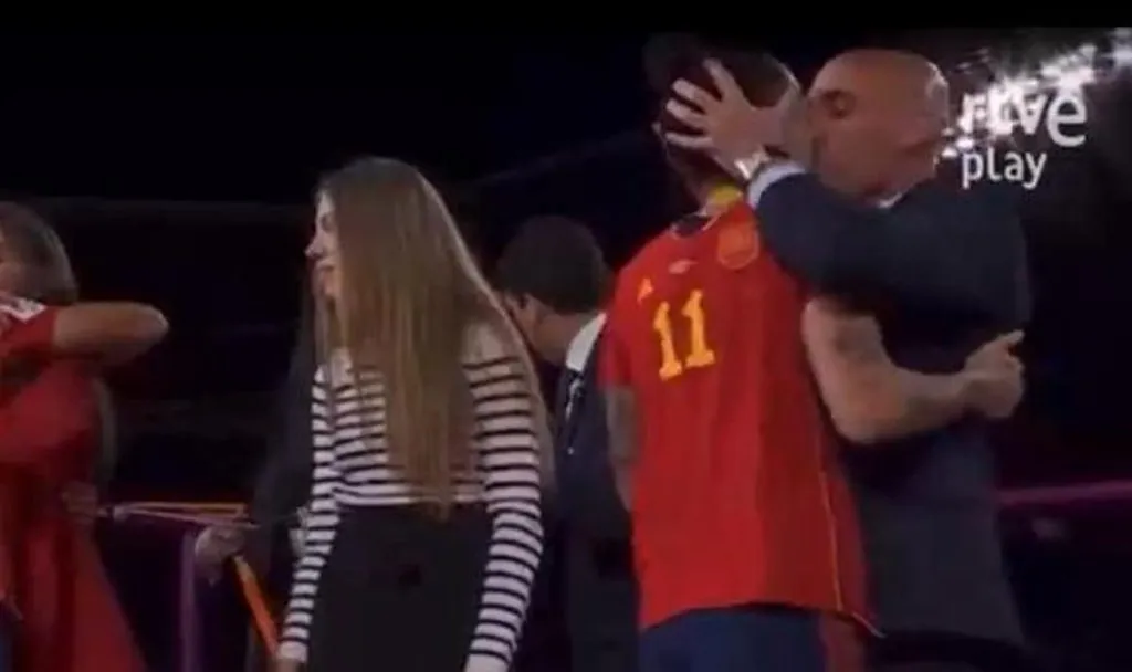 Rubiales en la polémica en España | Foto: Captura