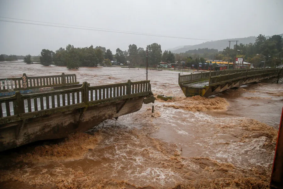 La lluvia no da tregua en la zona centro sur. | Foto: Aton