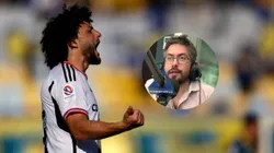 Pelotazo defendió a Falcón y subió al columpio a hincha cruzado.