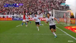 Damián Pizarro corta su mala racha goleadora con un gol clave para Colo Colo: Foto: TNT Sports)