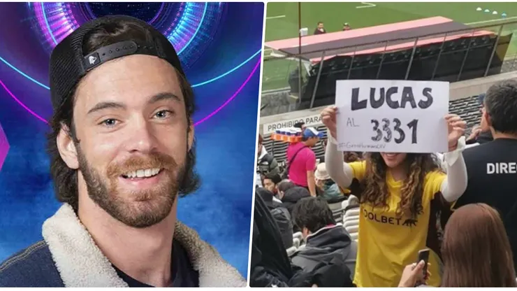 Hincha de Colo Colo llega al Monumental con un cartel pidiendo la salida de un integrante de Gran Hermano