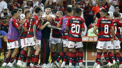Jorge Sampaoli y su divertido momento con sus jugadores en el Flamengo