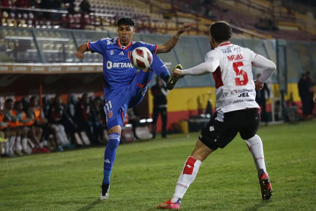 Darío Osorio fue clave para que la U rescatara un punto de oro con su gol (Photosport)