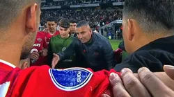 Jaime García entregó una arenga previo a los penales de Ñublense (Foto: ESPN)