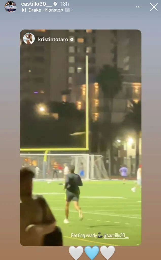 El trote de Nicolás Castillo, quien quiere volver a la UC en 2024 (Instagram)