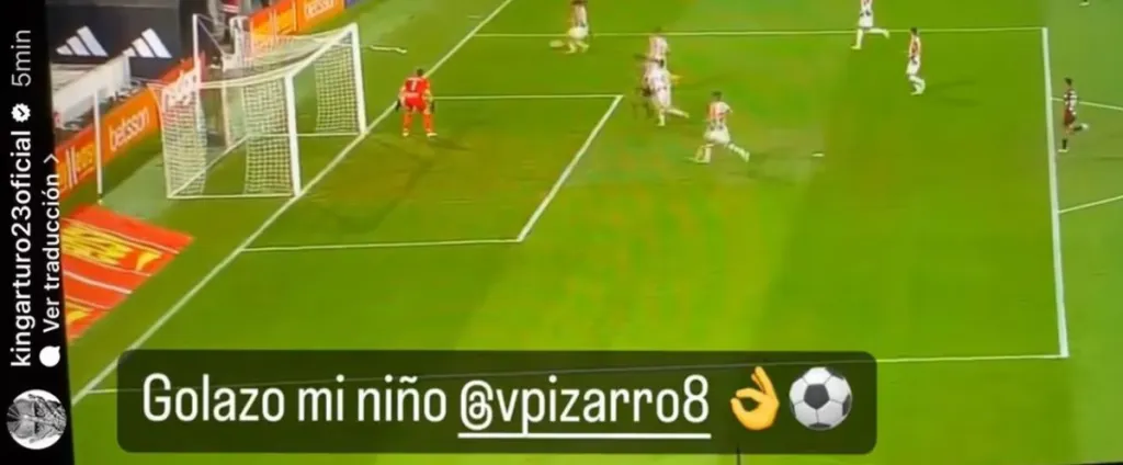 La historia que subió Vidal a su cuenta de Instagram | Foto: Captura
