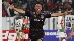 Vicente Pizarro celebró su primer gol como profesional en Colo Colo.