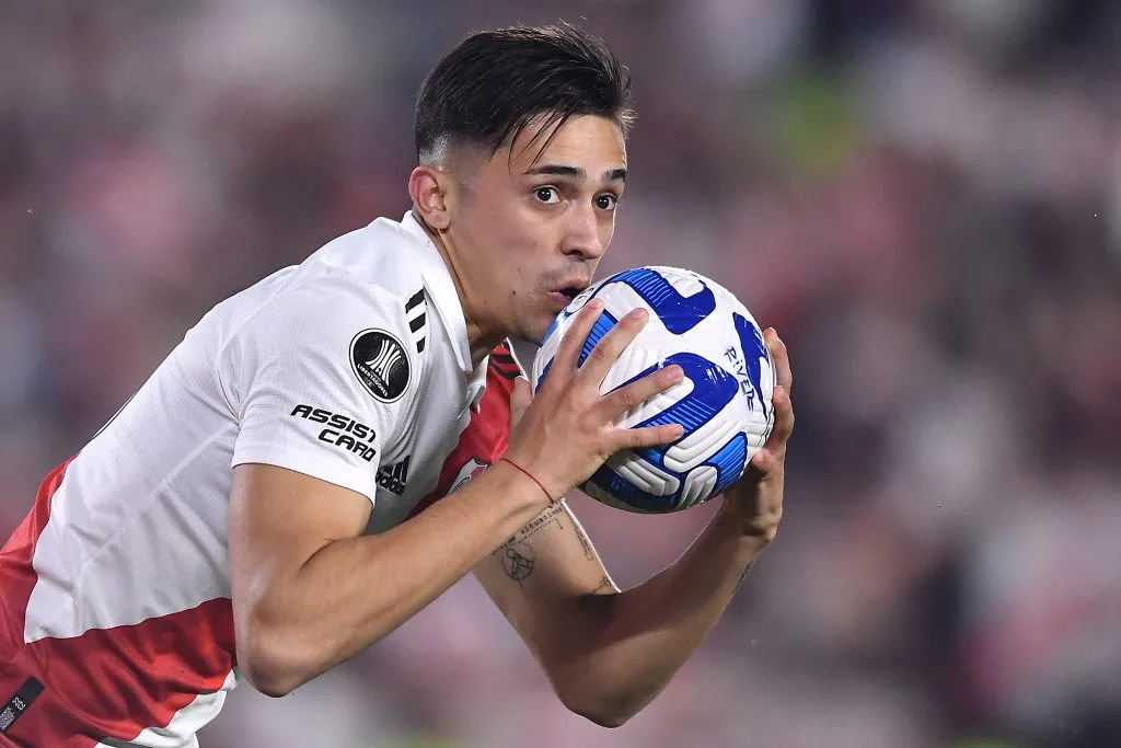 Pablo Solari fue clave en el título de River Plate y lo piden para ir a la Selección Argentina (Getty Images)