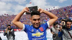 Hinchas de la U se confunden con el saludo de cumpleaños a Felipe Mora