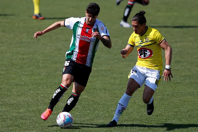Nicolás Solabarrieta en su época de jugador en Palestino (Photosport)