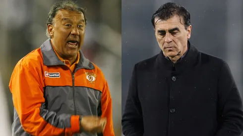 Raúl Toro repasa a Gustavo Quinteros por sus declaraciones en conferencia de prensa (Foto: Photosport)