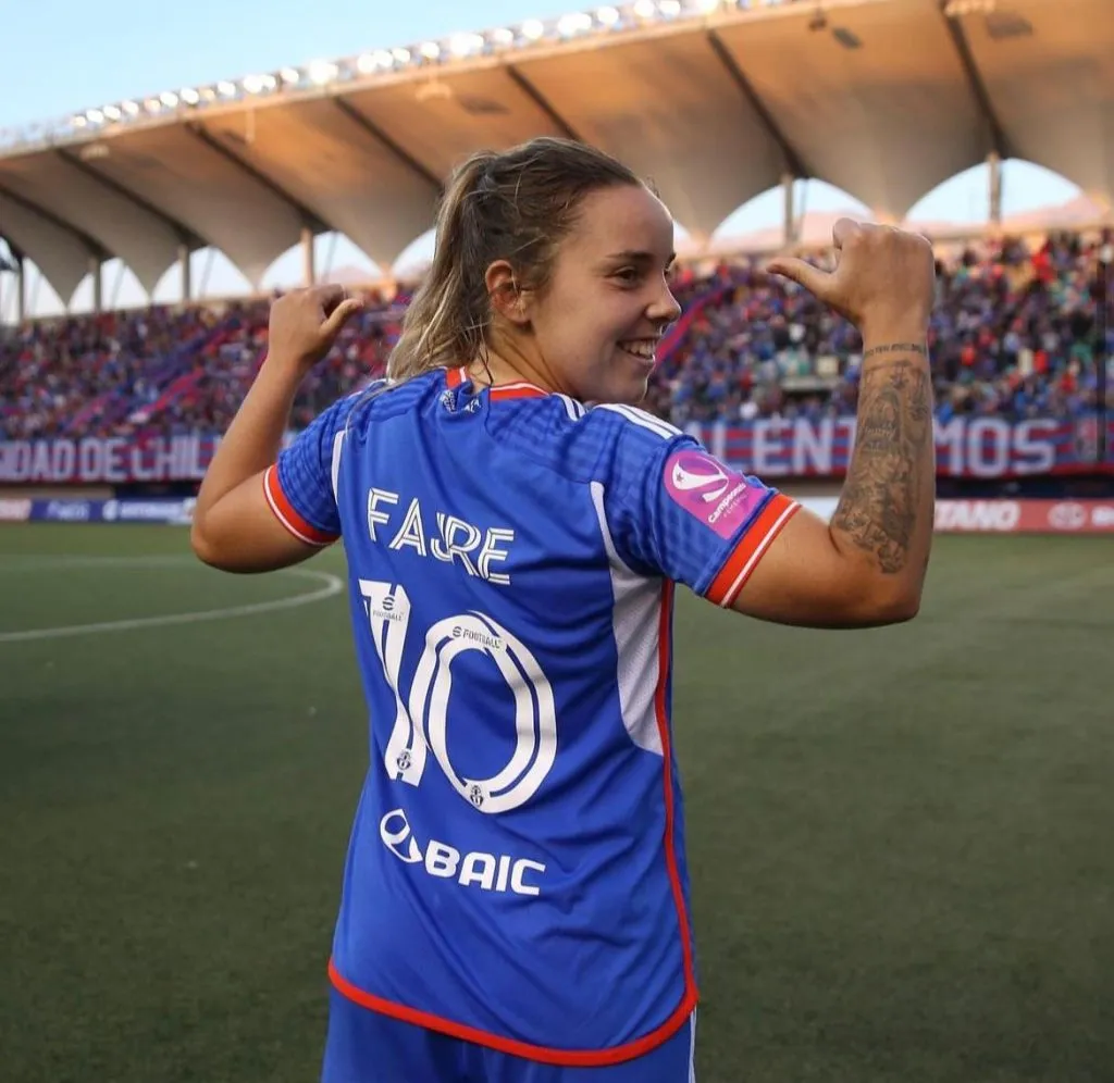 Nicole Fajre, la 10 de la U (Prensa Universidad de Chile)