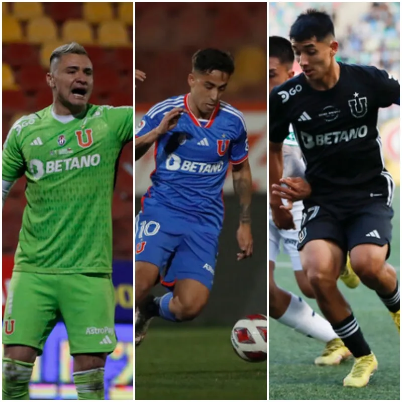 Campos, Assadi y Fuentealba: Los tres seleccionados que deben pelear un puesto en la U (Photosport)