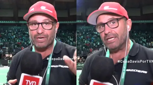 Keno Salinas muestra su molestia con ruidos en Copa Davis (Foto: TVN)