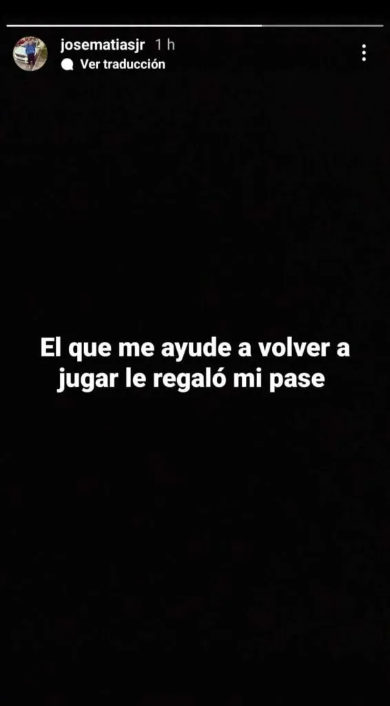 El pedido de Aguilera en Instagram. | Foto: Instagram.