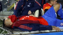 Arturo Vidal terminó con una lesión de gravedad ante Colombia.