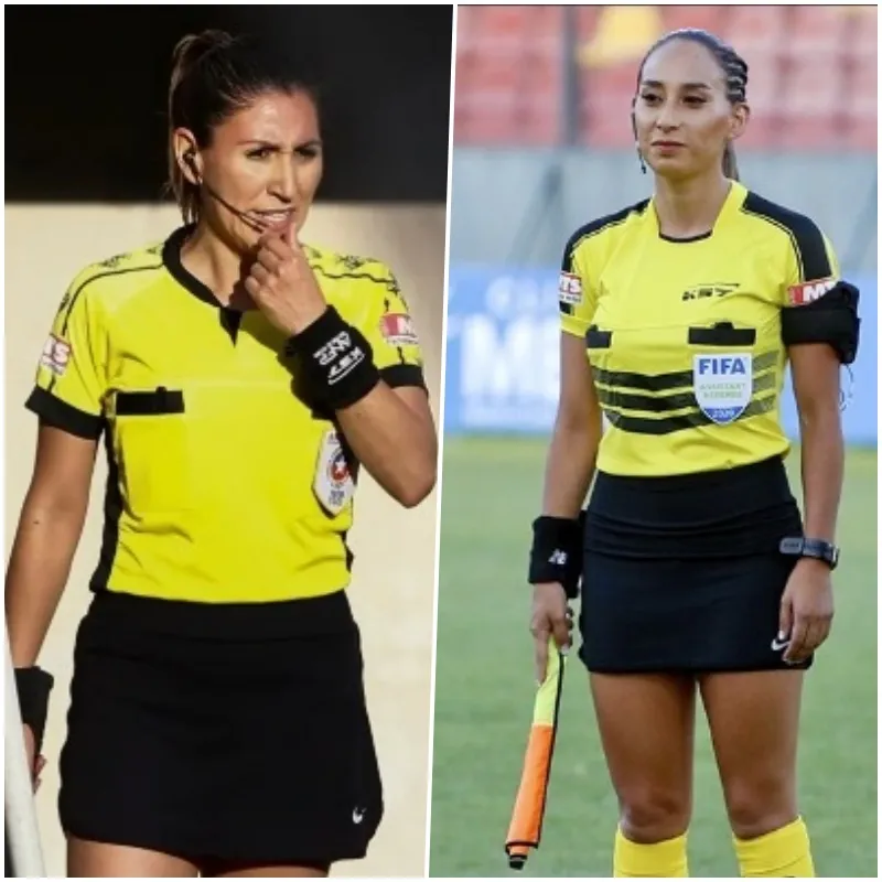 Loreto Toloza y Cindy Nahuelcoy, las árbitras sancionadas (Archivo)