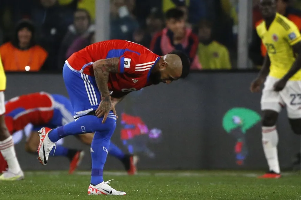 Vidal jugó más de 70 minutos con molestias en su rodilla | FOTO: Jonnathan Oyarzun/Photosport