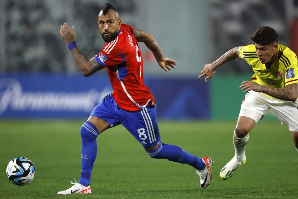 Arturo Vidal aguantó molestias físicas para defender a la Selección Chilena (Foto: Photosport)