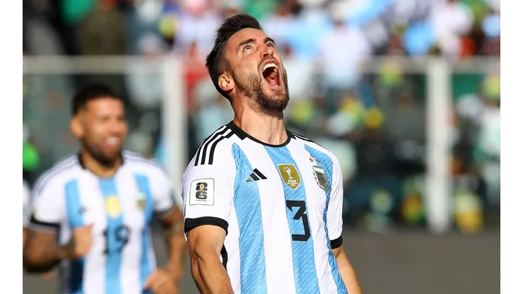 Nicolás Tagliafico marcó el 2-0 de Argentina ante Bolivia (Foto: Getty)