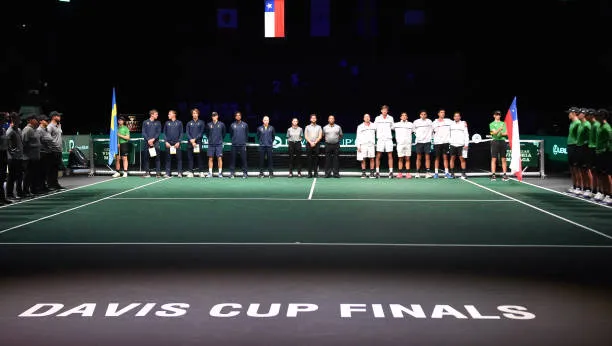 La ceremonia inaugural previo al choque entre Garín y Borg (Getty Images)