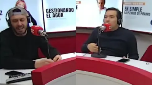 Mauricio Pinilla y Cristián Caamaño se dividen por la titularidad de Charles Aránguiz (Foto: Deportes en Agricultura)